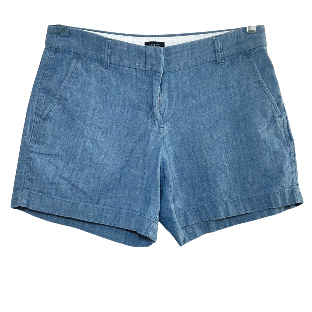 j crew 5" classic chambray short Women's 6 classic basic capsule summer nautical